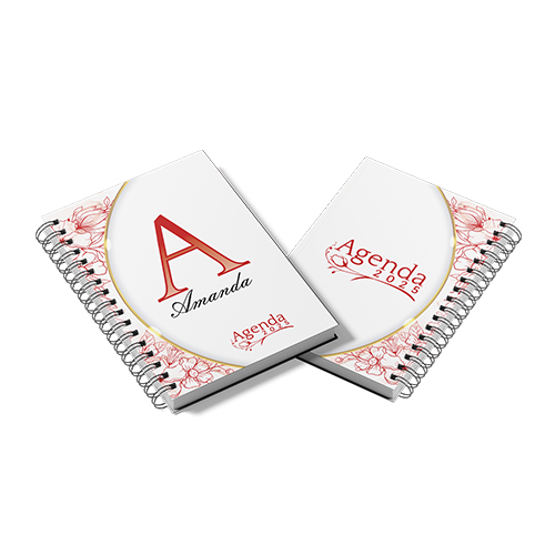 Agenda-Capa-e-Miolo-PERSONALIZADOS-Lombada-ou-Wire-O--Floral-11-15.5-x-21.5-Frente-colorida-(4x0)-Couche-150g-(Brilho)